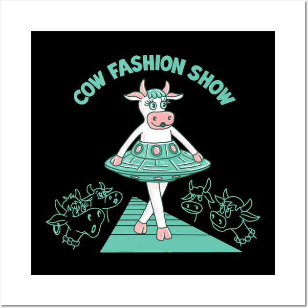 Cow fashion show Wall Art by gotoup